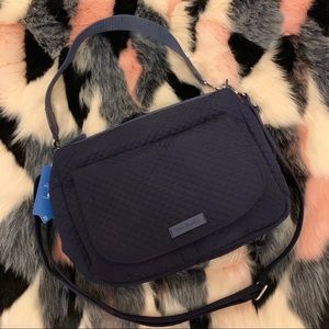 NWT: Vera Bradley Carson Shoulder Bag Classic Navy